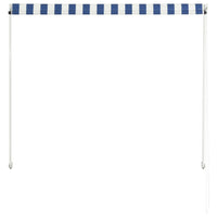 Thumbnail for Einziehbare Markise 100×150 cm Blau und Weiß
