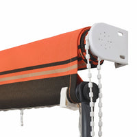 Thumbnail for Einziehbare Markise mit LED 250×150 cm Orange und Braun