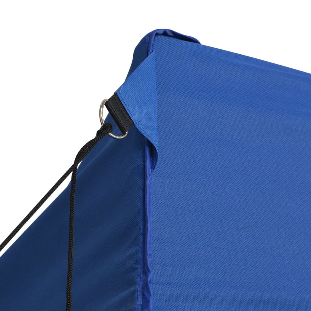 Profi-Partyzelt Faltbar mit 4 Seitenwänden 3×6m Stahl Blau