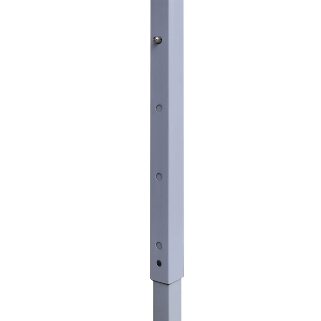 Profi-Partyzelt Faltbar mit 2 Seitenwänden 2×2m Stahl Creme
