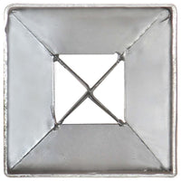 Thumbnail for Erdspieße 6 Stk. Silbern 7×7×90 cm Verzinkter Stahl