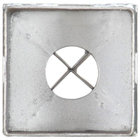 Thumbnail for Erdspieße 12 Stk. Silbern 8×8×76 cm Verzinkter Stahl