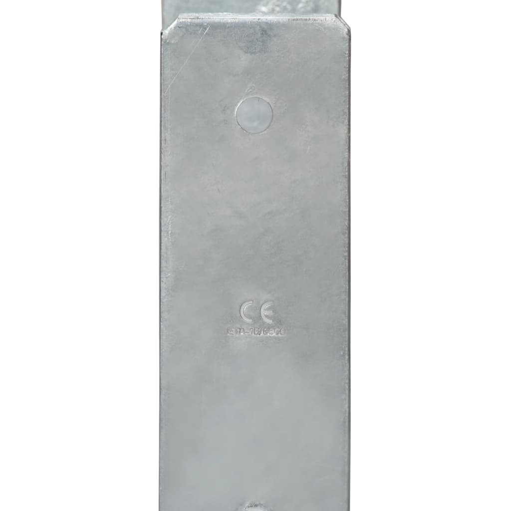 Pfostenträger 6 Stk. Silbern 14×6×60 cm Verzinkter Stahl