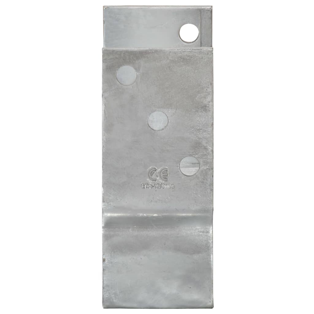 Pfostenträger 6 Stk. Silbern 7×6×15 cm Verzinkter Stahl