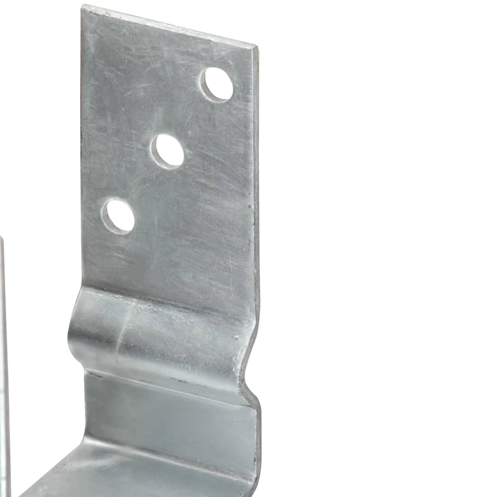 Pfostenträger 6 Stk. Silbern 10×6×15 cm Verzinkter Stahl