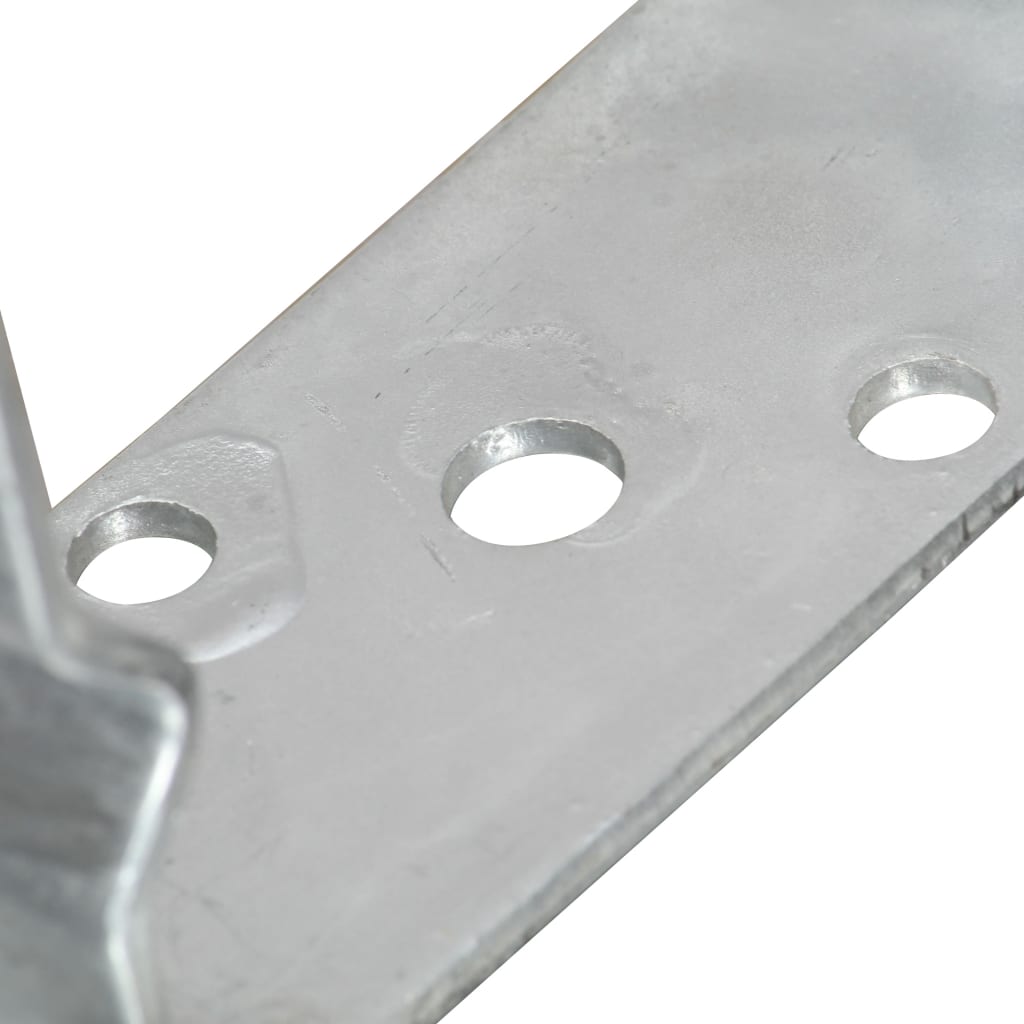Pfostenträger 6 Stk. Silbern 10×6×15 cm Verzinkter Stahl