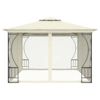 Thumbnail for Pavillon mit Vorhängen 300x400x265 cm Creme