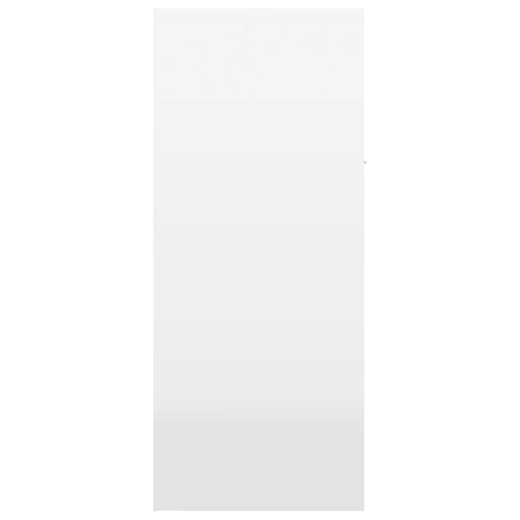 Schuhschrank Hochglanz-Weiß 60×35×84 cm Spanplatte