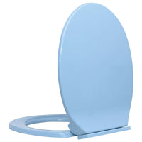 Thumbnail for Toilettensitz mit Absenkautomatik Blau Oval