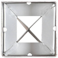 Thumbnail for Erdspieße 6 Stk. Silbern 9×9×90 cm Verzinkter Stahl