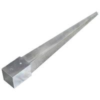 Thumbnail for Erdspieße 6 Stk. Silbern 10×10×91 cm Verzinkter Stahl