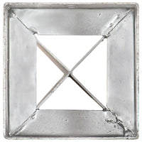 Thumbnail for Erdspieße 6 Stk. Silbern 10×10×91 cm Verzinkter Stahl