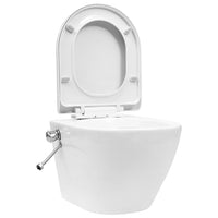 Thumbnail for Wand-WC ohne Spülrand mit Bidet-Funktion Keramik Weiß