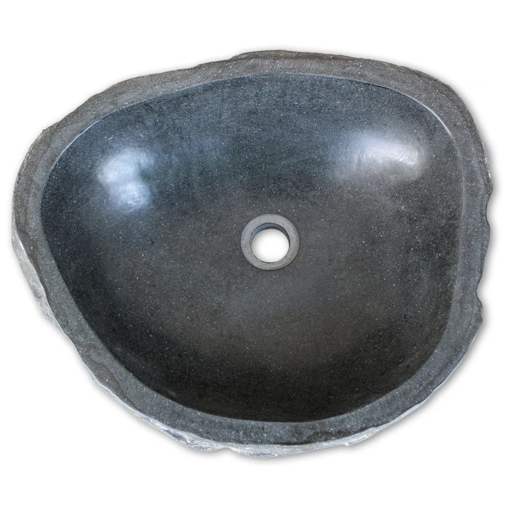 Waschbecken Flussstein oval 46-52 cm