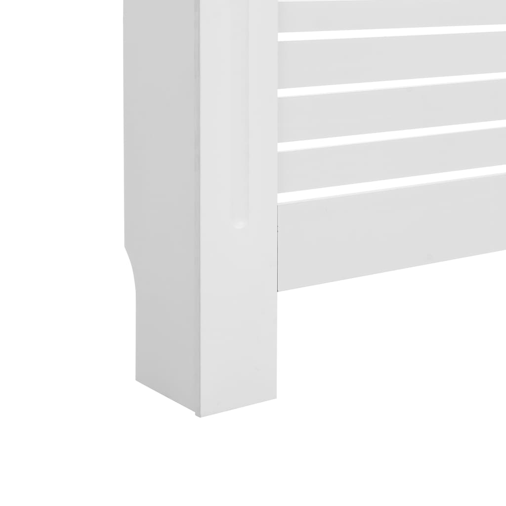 Heizkörperverkleidungen 2 Stk. Weiß 172×19×81,5 cm MDF