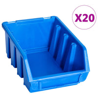 Thumbnail for Stapelboxen 20 Stk. Blau Kunststoff