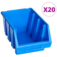 Thumbnail for Stapelboxen 20 Stk. Blau Kunststoff