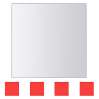 Thumbnail for 16-tlg. Spiegelfliesen-Set Verschiedene Formen Glas