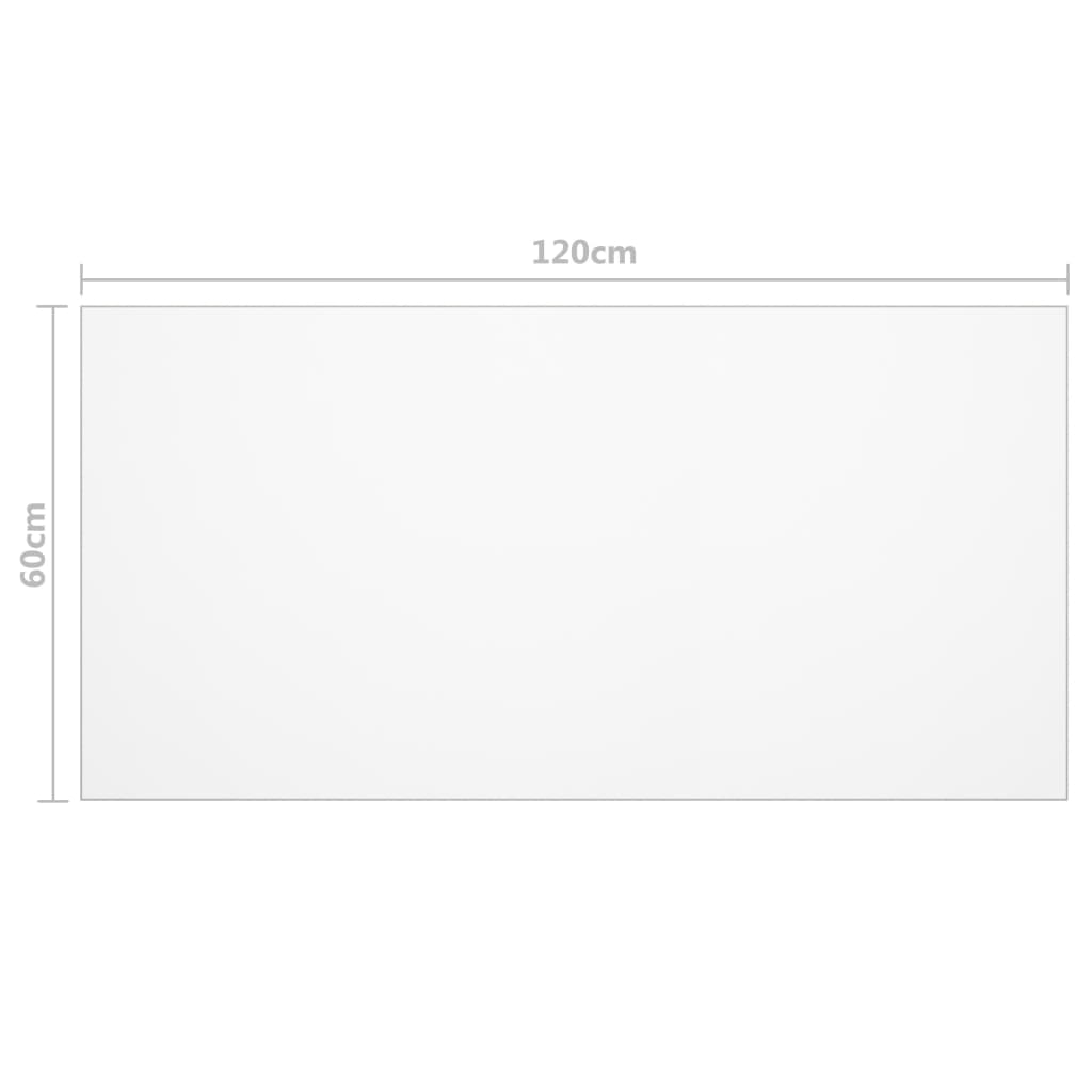 Tischfolie Transparent 120x60 cm 1,6 mm PVC