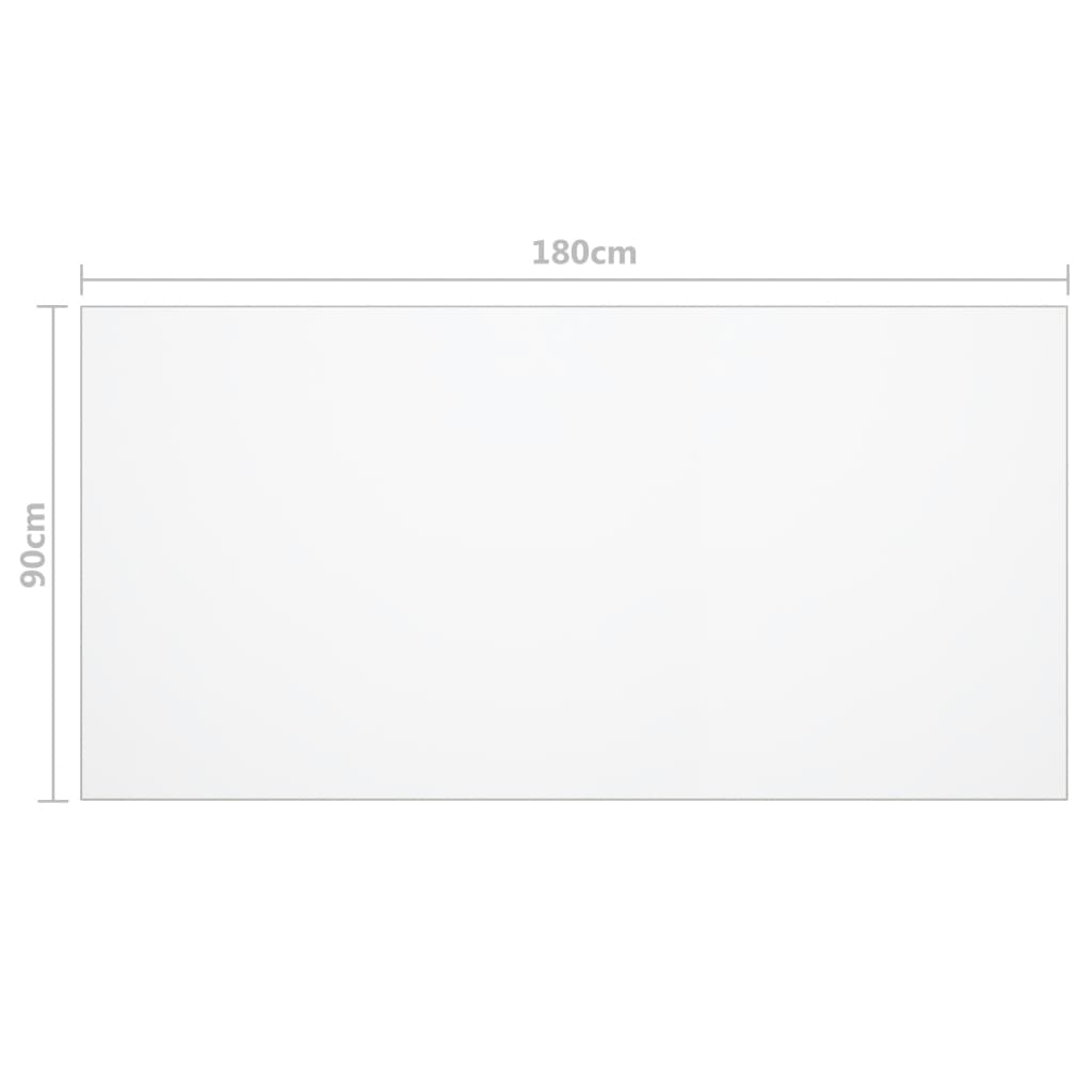 Tischfolie Transparent 180x90 cm 2 mm PVC