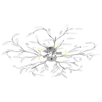 Thumbnail for Deckenleuchte mit Acrylglas-Blätter für 5 x E14-Lampen Weiß