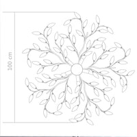 Thumbnail for Deckenleuchte mit Acrylglas-Blätter für 5 x E14-Lampen Lila