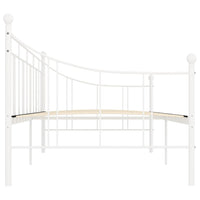 Thumbnail for Tagesbett-Rahmen Weiß Metall 90×200 cm