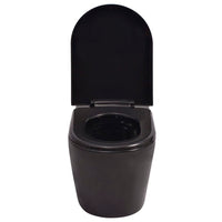 Thumbnail for Hänge-Toilette mit Unterputzspülkasten Keramik Schwarz