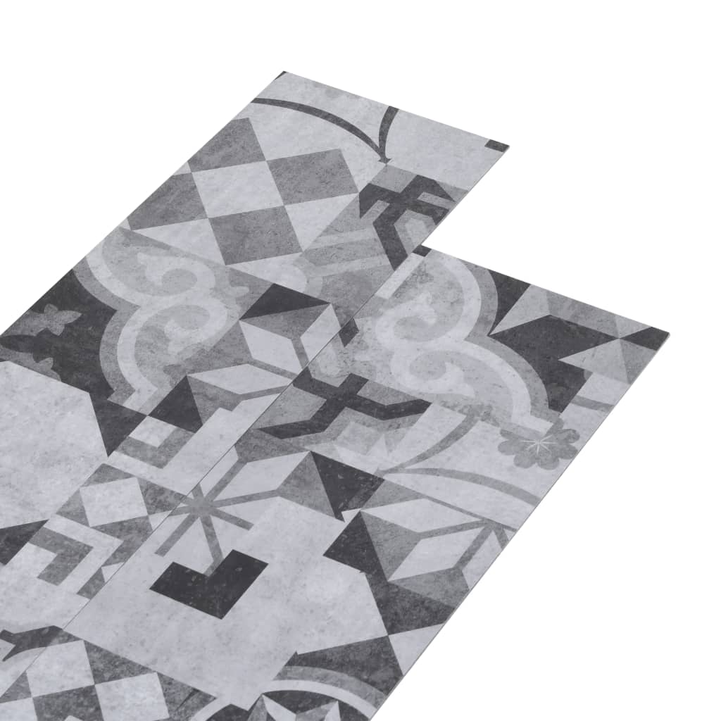 PVC-Laminat-Dielen 5,02 m² 2 mm Selbstklebend Grau Muster