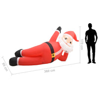 Thumbnail for Aufblasbarer Weihnachtsmann LED IP44 Rot 360 cm XXL