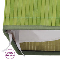 Thumbnail for Bambus-Wäschekorb mit 2 Fächern Grün 100 L