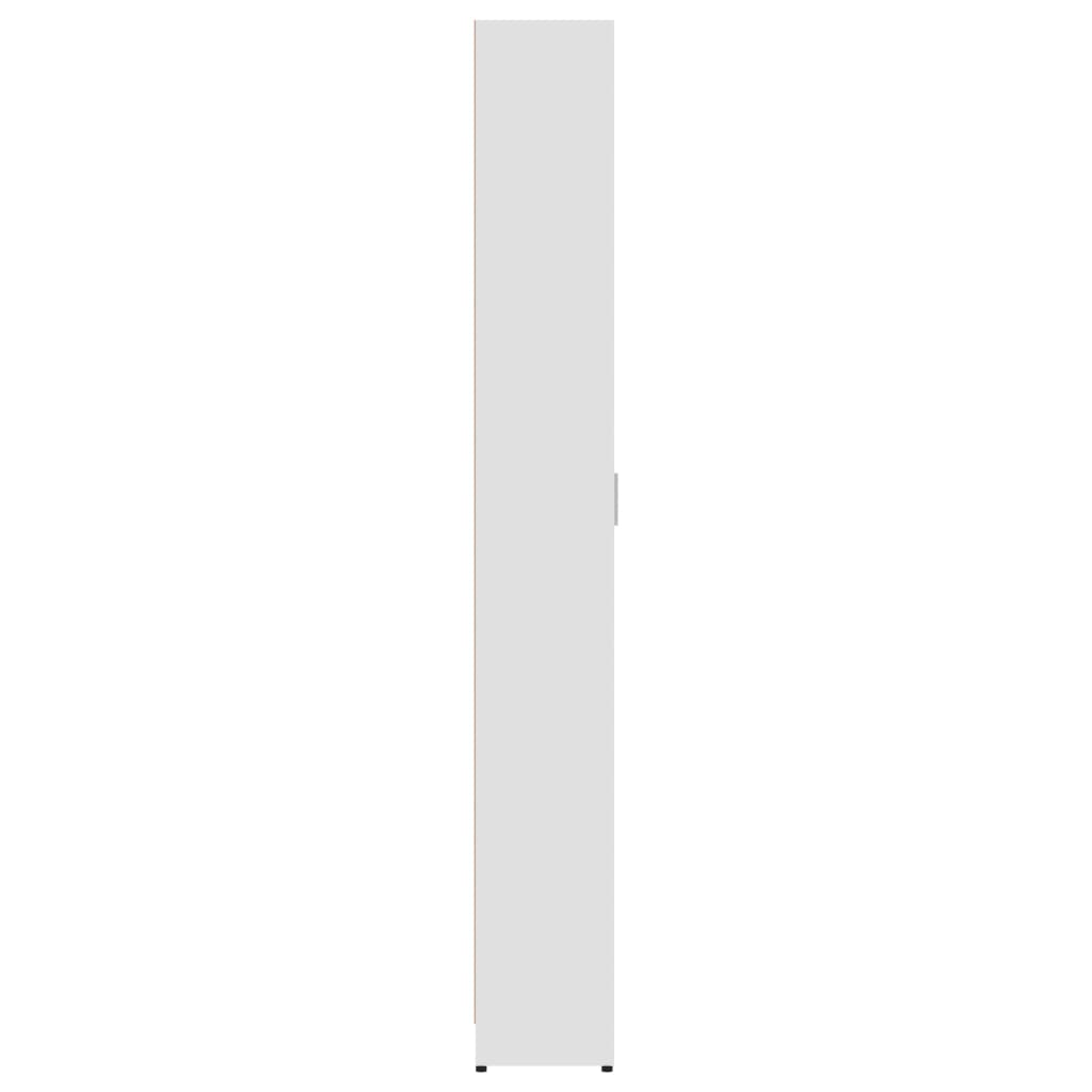 Garderobenschrank Weiß 55x25x189 cm Holzwerkstoff
