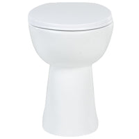 Thumbnail for Hohe Spülrandlose Toilette Soft-Close 7 cm Höher Keramik Weiß