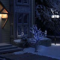 Thumbnail for Weihnachtsbaum 128 LEDs Blaues Licht Kirschblüten 120 cm