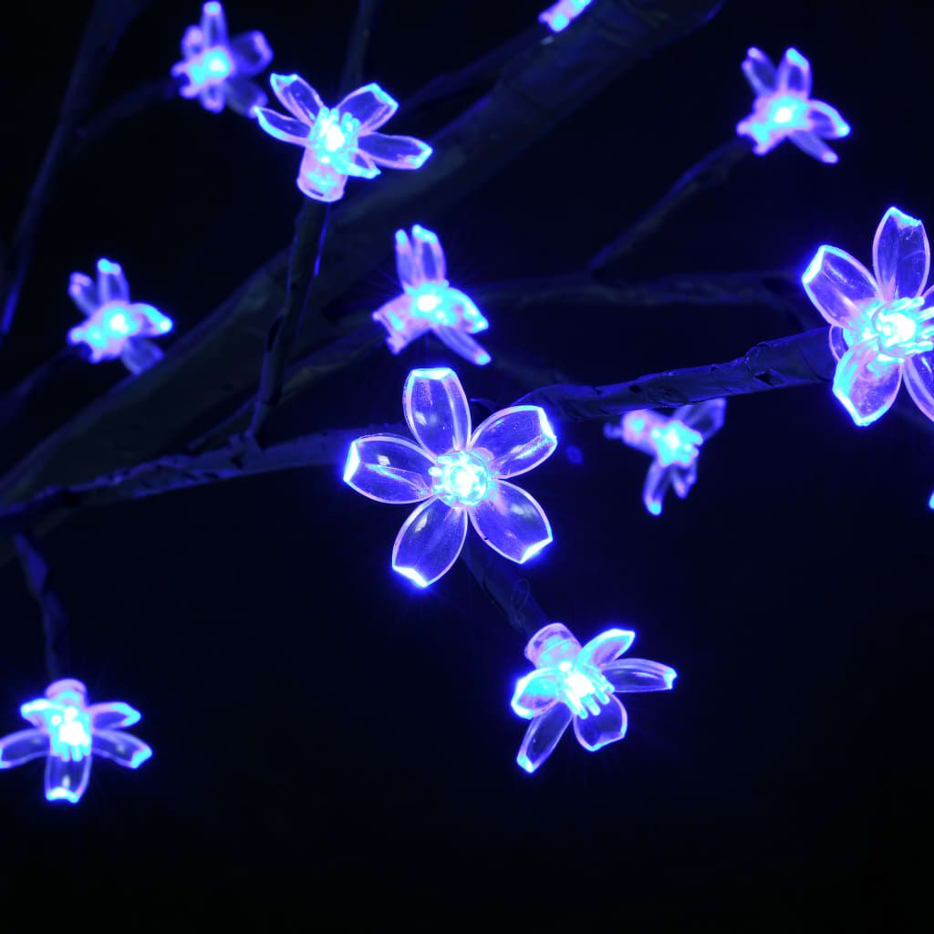 Weihnachtsbaum 120 LEDs Blaues Licht Kirschblüten 150 cm