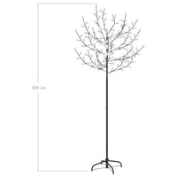 Thumbnail for Weihnachtsbaum 200 LEDs Kaltweißes Licht Kirschblüten 180 cm
