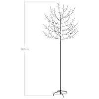 Thumbnail for Weihnachtsbaum 220 LEDs Kaltweißes Licht Kirschblüten 220 cm