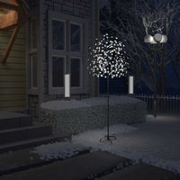 Thumbnail for Weihnachtsbaum 220 LEDs Kaltweißes Licht Kirschblüten 220 cm