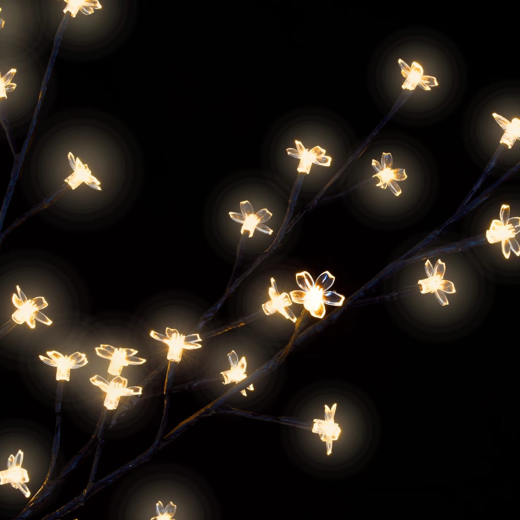 Weihnachtsbaum 1200 LEDs Warmweißes Licht Kirschblüten 400 cm