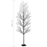 Thumbnail for Weihnachtsbaum 1200 LEDs Kaltweißes Licht Kirschblüten 400 cm