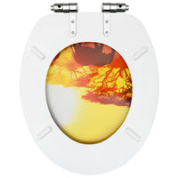 Thumbnail for Toilettensitz mit Soft-Close-Deckel MDF Savanne Design