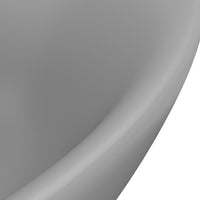 Thumbnail for Luxus-Waschbecken Überlauf Matt Hellgrau 58,5x39cm Keramik