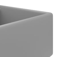 Thumbnail for Luxus-Waschbecken Überlauf Quadratisch Matt Hellgrau 41x41 cm