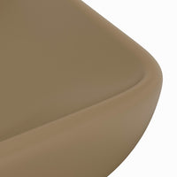 Thumbnail for Luxus-Waschbecken Rechteckig Matt Creme 71x38 cm Keramik