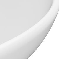 Thumbnail for Luxus-Waschbecken Rund Matt Weiß 32,5x14 cm Keramik