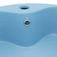Thumbnail for Luxus-Waschbecken mit Überlauf Matt Hellblau 36x13 cm Keramik