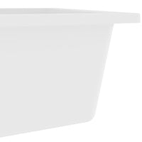 Thumbnail for Küchenspüle mit Überlauf Weiß Granit