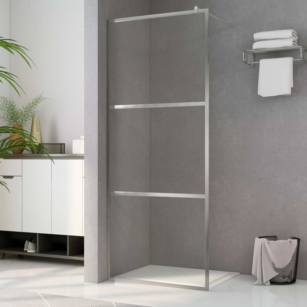 Duschwand für Begehbare Dusche mit Klarem ESG-Glas 80x195 cm