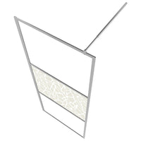 Thumbnail for Duschwand für Begehbare Dusche ESG-Glas Steindesign 115x195 cm