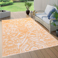 Thumbnail for Outdoor-Teppich Orange und Weiß 80x150 cm PP